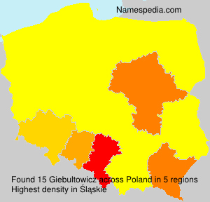 Surname Giebultowicz in Poland Surname Giebultowicz in Poland