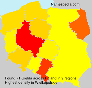 Surname Gielda in Poland Surname Gielda in Poland