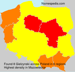 Surname Gielzynski in Poland Surname Gielzynski in Poland