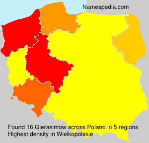 Surname Gierasimow in Poland Surname Gierasimow in Poland