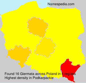 Surname Giermata in Poland Surname Giermata in Poland