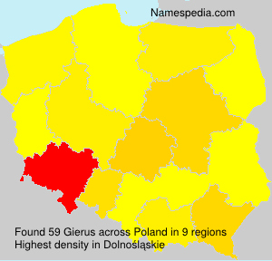 Surname Gierus in Poland Surname Gierus in Poland