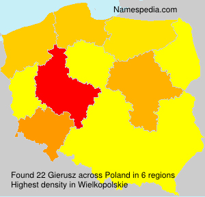 Surname Gierusz in Poland Surname Gierusz in Poland