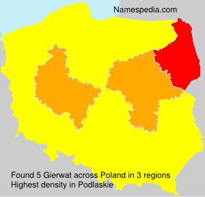 Surname Gierwat in Poland Surname Gierwat in Poland
