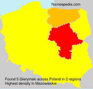 Surname Gierymski in Poland Surname Gierymski in Poland