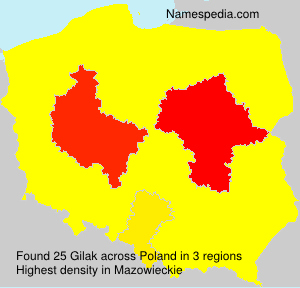 Surname Gilak in Poland