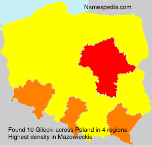 Surname Gilecki in Poland Surname Gilecki in Poland