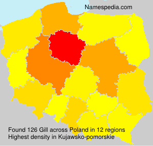 Surname Gill in Poland