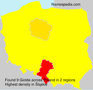 Surname Giolda in Poland Surname Giolda in Poland