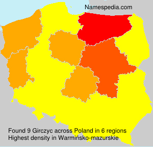 Surname Girczyc in Poland Surname Girczyc in Poland