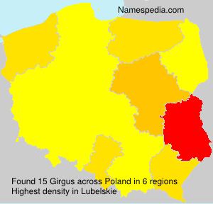 Surname Girgus in Poland Surname Girgus in Poland