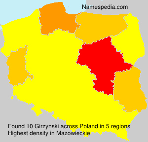 Surname Girzynski in Poland Surname Girzynski in Poland