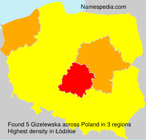 Surname Gizelewska in Poland Surname Gizelewska in Poland