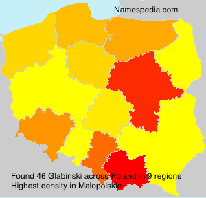 Surname Glabinski in Poland Surname Glabinski in Poland