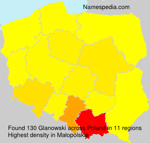 Surname Glanowski in Poland Surname Glanowski in Poland