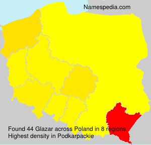 Surname Glazar in Poland