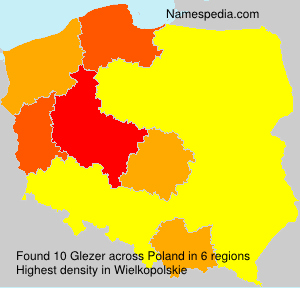 Surname Glezer in Poland Surname Glezer in Poland