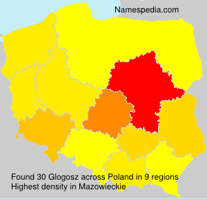 Surname Glogosz in Poland Surname Glogosz in Poland