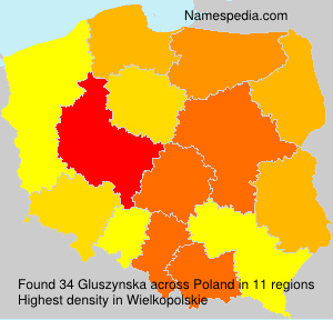 Surname Gluszynska in Poland Surname Gluszynska in Poland