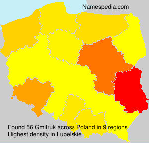 Surname Gmitruk in Poland Surname Gmitruk in Poland