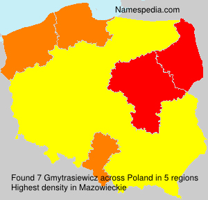 Surname Gmytrasiewicz in Poland Surname Gmytrasiewicz in Poland