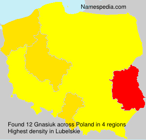 Surname Gnasiuk in Poland Surname Gnasiuk in Poland