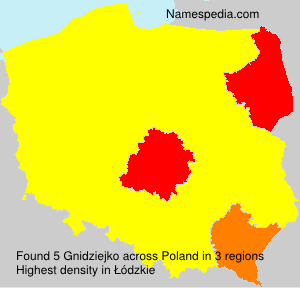 Surname Gnidziejko in Poland Surname Gnidziejko in Poland