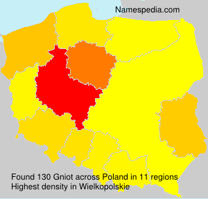 Surname Gniot in Poland Surname Gniot in Poland