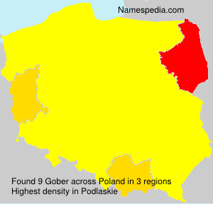 Surname Gober in Poland Surname Gober in Poland