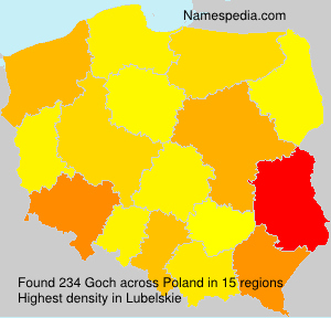 Surname Goch in Poland Surname Goch in Poland