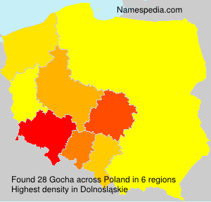 Surname Gocha in Poland Surname Gocha in Poland