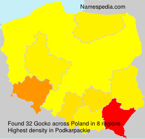 Surname Gocko in Poland Surname Gocko in Poland