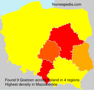 Surname Goetzen in Poland Surname Goetzen in Poland