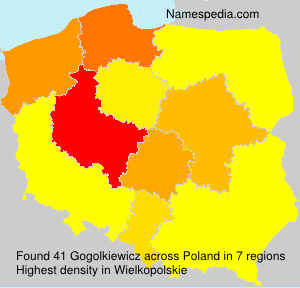 Surname Gogolkiewicz in Poland Surname Gogolkiewicz in Poland
