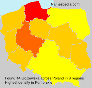 Surname Gojzewska in Poland Surname Gojzewska in Poland