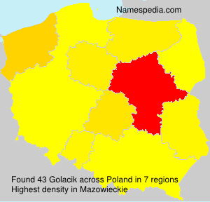 Surname Golacik in Poland Surname Golacik in Poland