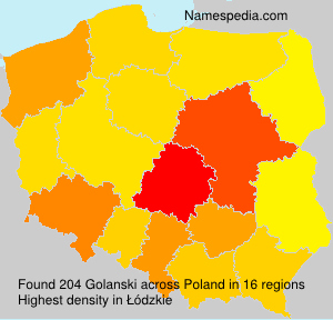 Surname Golanski in Poland Surname Golanski in Poland