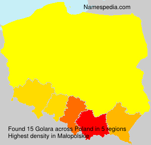 Surname Golara in Poland Surname Golara in Poland