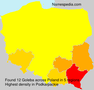 Surname Goleba in Poland Surname Goleba in Poland