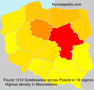 Surname Golebiewska in Poland Surname Golebiewska in Poland