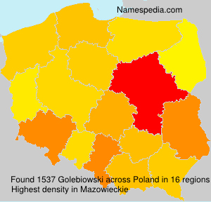 Surname Golebiowski in Poland Surname Golebiowski in Poland