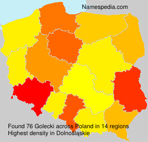 Surname Golecki in Poland Surname Golecki in Poland