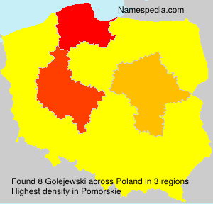 Surname Golejewski in Poland Surname Golejewski in Poland