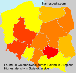 Surname Golembiowski in Poland Surname Golembiowski in Poland