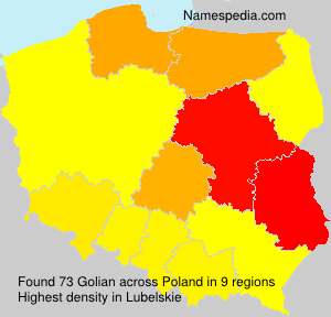 Surname Golian in Poland