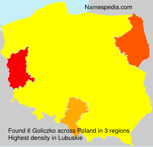 Surname Goliczko in Poland Surname Goliczko in Poland