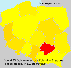 Surname Golmento in Poland Surname Golmento in Poland