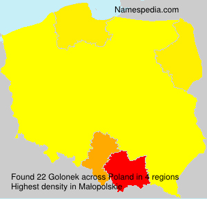 Surname Golonek in Poland Surname Golonek in Poland