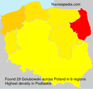 Surname Golubowski in Poland Surname Golubowski in Poland