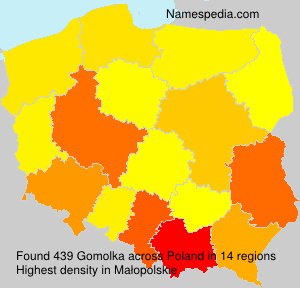 Surname Gomolka in Poland Surname Gomolka in Poland